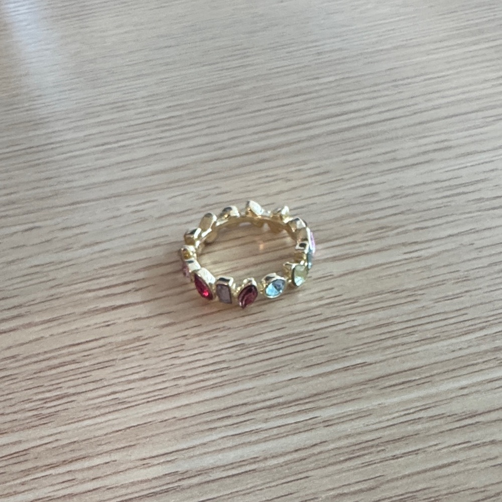 Elegant Gold Multi-Stone Ring BAUBLE BAR